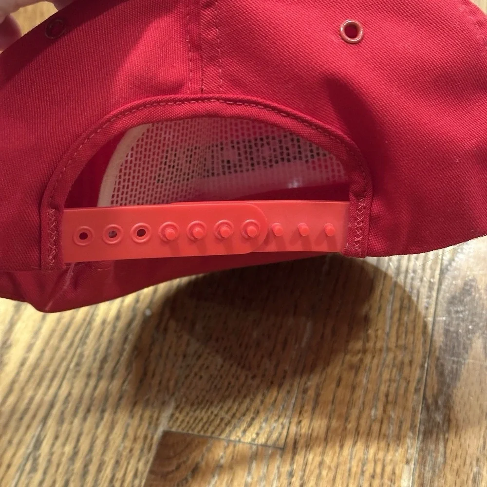 Vintage 80's CAROLINA FREIGHT‎ Red Snapback Trucker Hat Made In USA